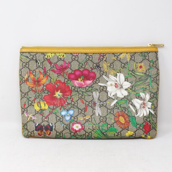 Gucci #8AFDUQ Ophidia Flora Pouch - Picture 2 of 8